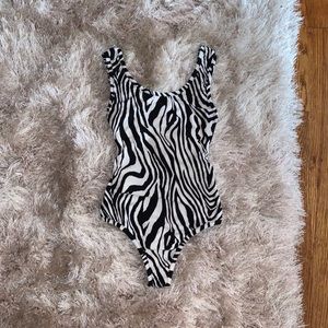 Zebra Print Bodysuit
